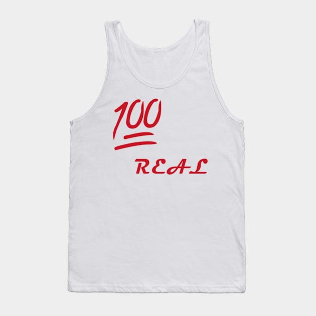 100% Real / No Fakes Allowed Tank Top by X the Boundaries